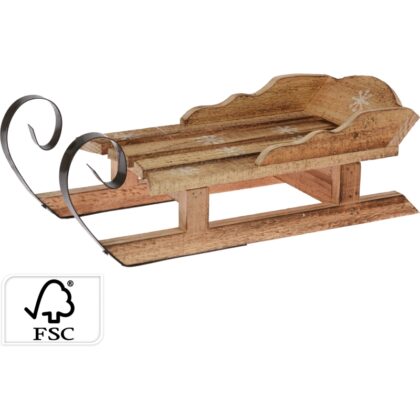 Deko Holzschlitten 34cm