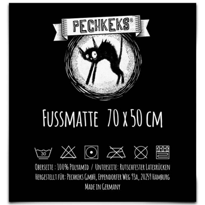 Pechkeks Fussmatte 50x70cm (Herzlich Willkommen...,) – Bild 2